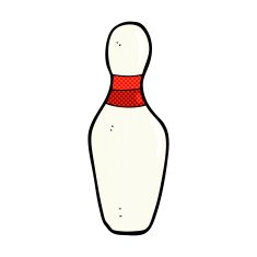 Comic cartoon ten pin bowling skittle free image download