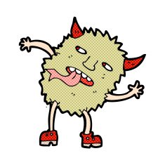 funny comic cartoon monster N3