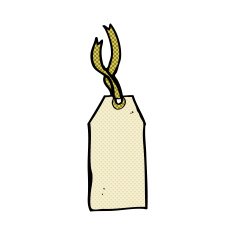 comic cartoon luggage tag N2