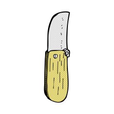 comic cartoon folding knife N2