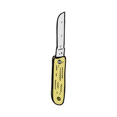 comic cartoon folding knife N3