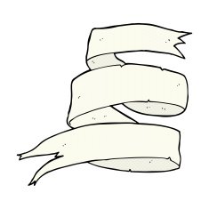 old scroll banner comic cartoon