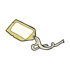 comic cartoon luggage tag N3