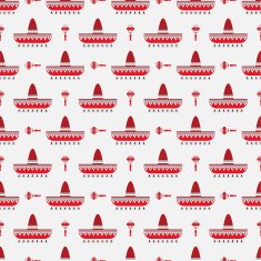 sombrero and maracas pattern