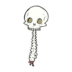 spooky comic cartoon sull and spine