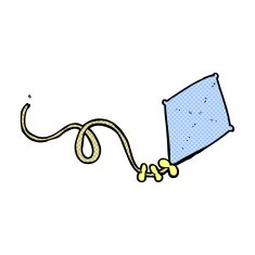 comic cartoon kite