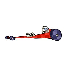 comic cartoon drag racer