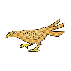 comic cartoon bird N7