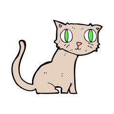 comic cartoon cat N2