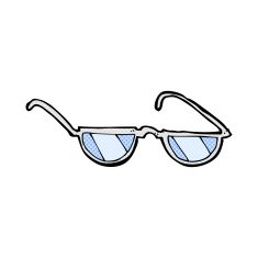 comic cartoon glasses