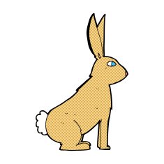 comic cartoon rabbit N2
