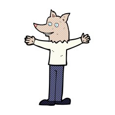 comic cartoon werewolf N2