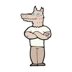 comic cartoon werewolf N3