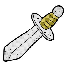 comic cartoon sword N3