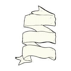 comic cartoon three layer scroll banner