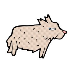 comic cartoon terrier