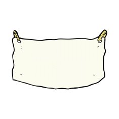 comic cartoon cloth banner