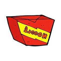comic cartoon noodle box N3