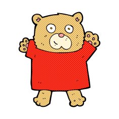 comic cartoon cute teddy bear N2
