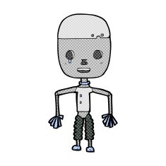comic cartoon robot N2