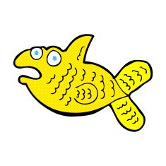 comic cartoon fish N2
