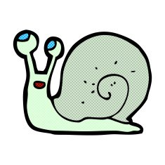 comic cartoon snail N2