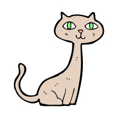 comic cartoon cat N4