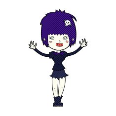 comic cartoon vampire girl N7