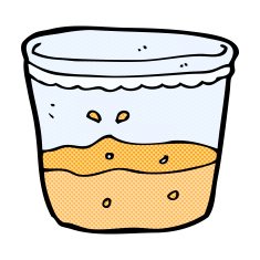 comic cartoon glass of rum
