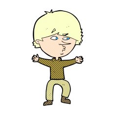 comic cartoon suspicious man N4