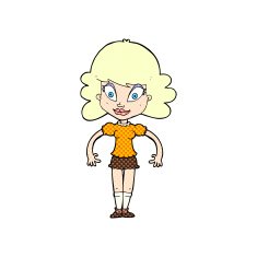 comic cartoon pretty woman N5