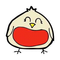 funny comic cartoon christmas robin N3
