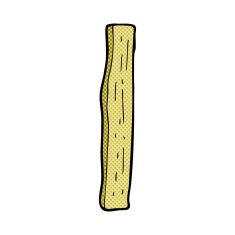 comic cartoon wood post