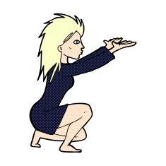 comic cartoon womn casting spel