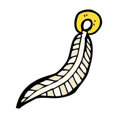 comic cartoon feather N3