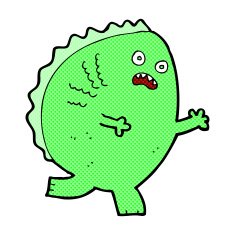 comic cartoon monster N2