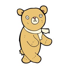 cute comic cartoon teddy bear N2
