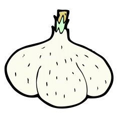 comic cartoon garlic N2