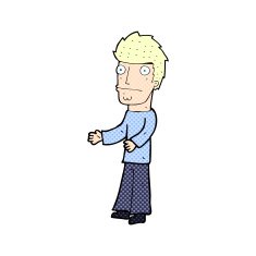 comic cartoon confused man N2