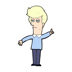 comic cartoon man narrowing eyes N3