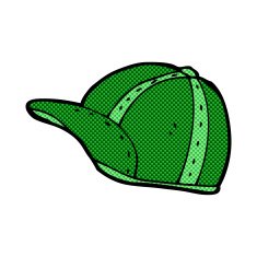 comic cartoon old school cap
