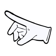 comic cartoon rubber glove