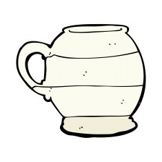 comic cartoon old style mug