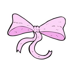 comic cartoon bow