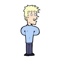 comic cartoon happy man N5