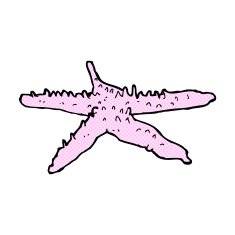 comic cartoon starfish