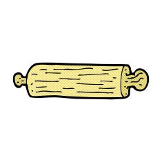 comic cartoon rolling pin N2