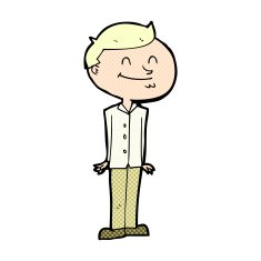 comic cartoon smiling man N2