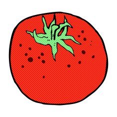 comic cartoon tomato N7