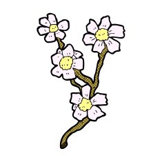 comic cartoon flowers N5